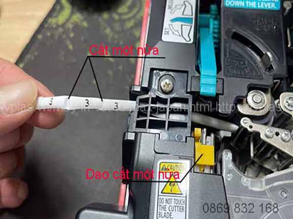 Chức nănng cắt một nửa của máy in MAX