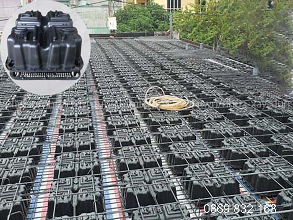 Hộp nhựa Uboot (Box) giúp sàn phẳng, tăng không gian sử dụng