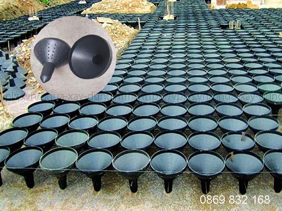 Thi công móng nông bằng phễu nhựa Topbase đơn giản và hiệu quả