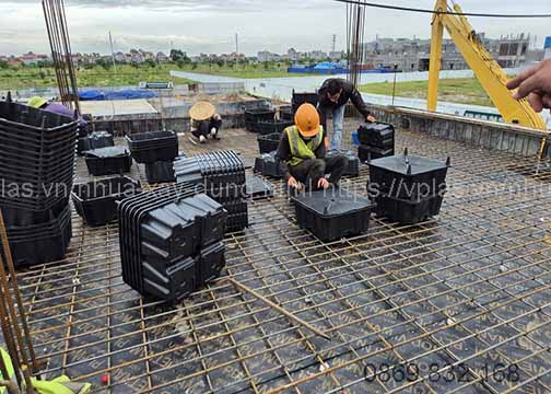 Hộp nhựa Uboot - Hộp nhựa bê tông sàn rỗng vượt nhịp