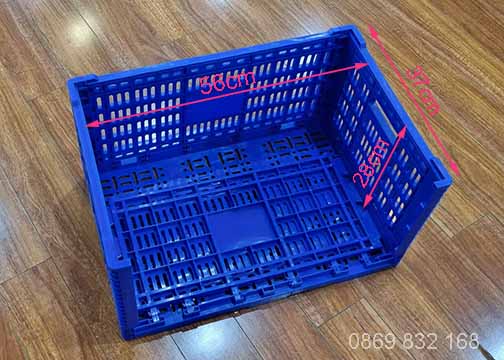 Sọt nhựa gấp gọn sử dụng tiện lợi và linh hoạt