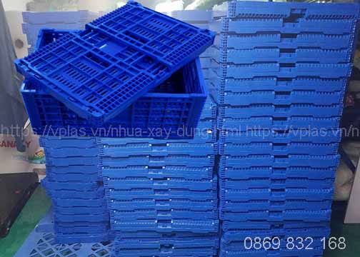 Sọt nhựa gấp gọn sử dụng tiện lợi và linh hoạt